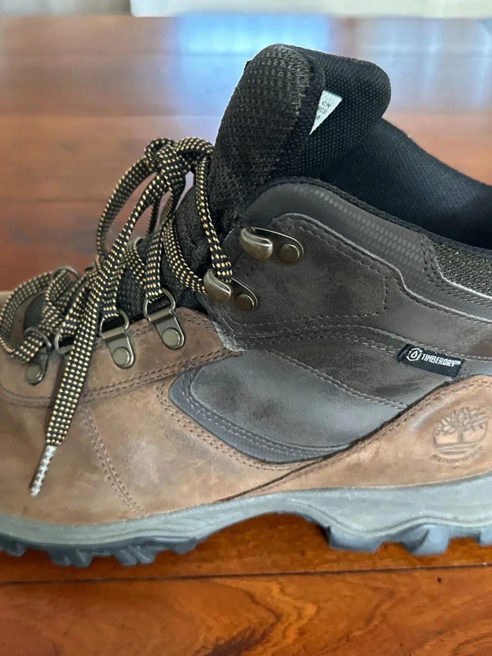 Timberland Men's Mt. Maddsen Waterproof Hiking Boot Brown Leather Size 11